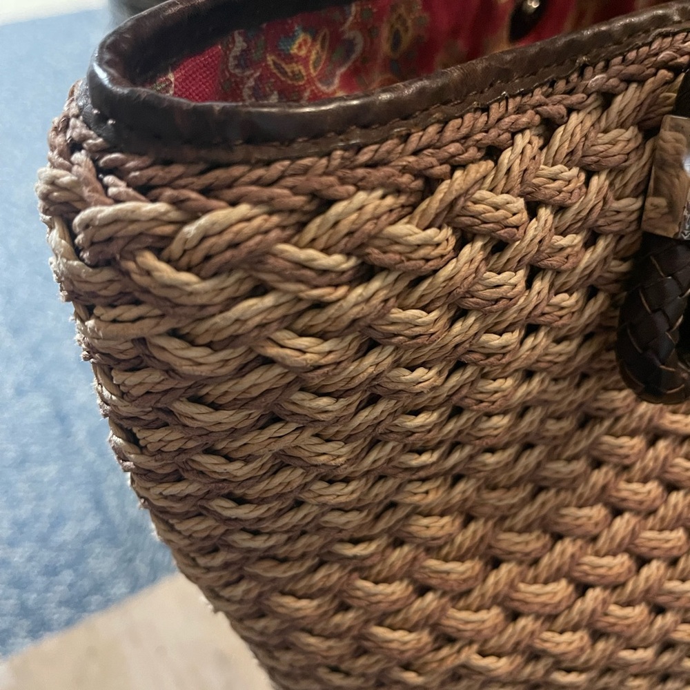 Brighton bag with Red and Brown Paisley interior - Picture 11 of 11